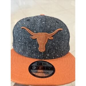 Texas Longhorns New Era 9FIFTY Snapback Hat Gray Orange Adjustable